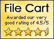 4.5 stars on FileCart.com