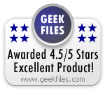 4.5 stars on GeekFiles.com